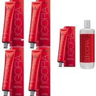 Igora Royal 9-7 Sarı Bakır 5 Adet Saç Boyası + 1 lt Oksidan