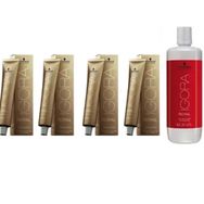 Igora Royal Absolutes 9-60 Sarı-Doğal Çikolata x4 Saç Boyası + 1 L Oksidan