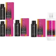 Igora Royal Vibrance 9,5-4 Bej Tonlayıcı x4 Saç Boyası + 1 L Oksidan