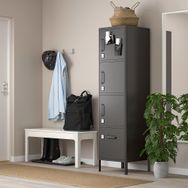 IKEA 00496388 İdasen Koyu Gri Ofis Dolabı