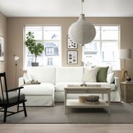 IKEA 59489692 3'lü Beyaz Kanepe