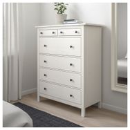 IKEA 60239273 Hemnes Beyaz Vernik 6 Çekmeceli Şifonyer