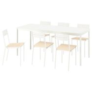 IKEA 89590504 Beyaz Yemek Masası Takımı