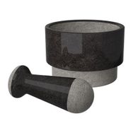IKEA Adelsten 1 Siyah Pas Tutmaz Mermer Standart Moerser
