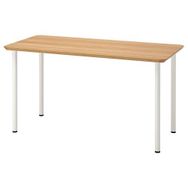 IKEA Anfallare/Adils Bambu Beyaz 140x65 cm Çalışma Masası