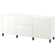 IKEA Besta 09425928 Beyaz-Koyu Gri Dolap