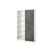 IKEA BESTA 120x42x202 cm Beyaz Taş Görünüm Kapaklı Kitaplık
