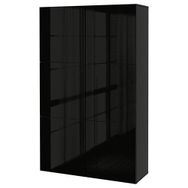 IKEA Besta Venge Parlak Cila Siyah 120x42x193 CM Dolap Kombinasyonu