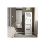 IKEA Brımnes Beyaz 39x124 cm 4 Çekmeceli Şifonyer