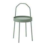 IKEA Burvik 38 cm Açık Gri Yeşil Yan Sehpa