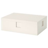 IKEA Bygglek 35x26x12 cm Beyaz Kapaklı Lego Kutusu