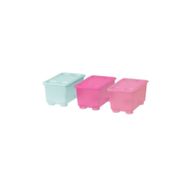 IKEA Glis Pembe-Turkuaz 17x10 cm Kapaklı Kutu