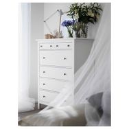 IKEA Hemnes Beyaz Vernik 108x130 cm 6 Çekmeceli Şifonyer