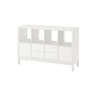 IKEA Kallax 147x94 cm Beyaz Açık Raf Ünitesi