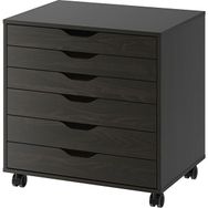 IKEA Keson Çalışma Dolabı 67x66 cm Venge Renk Tekerlekli Ofis Dolabı