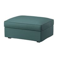 IKEA Kivik Kelinge Gri Turkuaz Saklama Gözlü Puf