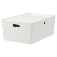 IKEA Kuggıs Beyaz 26x35x15 cm Kapaklı Kutu