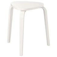 IKEA Kyrre Beyaz Ahşap Tabure