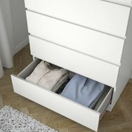 IKEA Malm Beyaz 40x123 cm 6 Çekmeceli Şifonyer