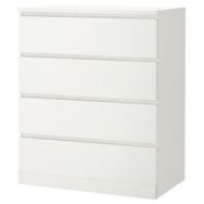 IKEA Malm Beyaz 80x100 cm 4 Çekmeceli Şifonyer