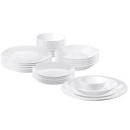 IKEA Oftast 24 Parça Beyaz Temperli Cam Yemek Takımı
