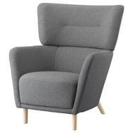 IKEA Oskarshamn Tibbleby Bej-Gri Tekli Koltuk