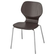 IKEA Sigtrygg/Sefast Koyu Kahve-Krom Kaplama Sandalye
