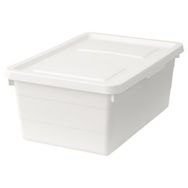IKEA Sockerbit Beyaz 38x25x15 cm Kapaklı Kutu