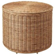 IKEA Tolkning Rattan Saklama Gözlü Puf