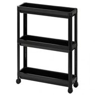 IKEA Vesken - Siyah - 54x18x71 cm Servis Sehpası