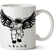 İki Tarafı Baskılı Astronot Kanatlı Melek Astronot.png Kupa