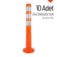 İleri Trafik Tpu Esnek Duba Eko 75x8 cm 10'lu Turuncu Delinatör