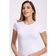 İlke İç Giyim 2260 Likralı Yuvarlak Yaka Kadın T-shirt