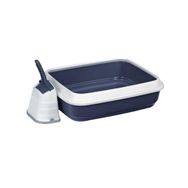 Imac Duo Kürekli Mavi 59x40x28 cm Açık Kedi Tuvaleti