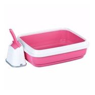Imac Duo Pembe 50x40x15 cm Kürekli Açık Kedi Tuvaleti