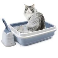 Imac Mavi Renkli Duo Cat Açık Kedi Tuvaleti