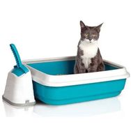 Imac Turkuaz Renkli Duo Cat Açık Kedi Tuvaleti