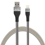 Imeng 3.1 A Ml108 Gri USB A To Lightning Örgülü Data ve Hızlı Şarj Kablosu