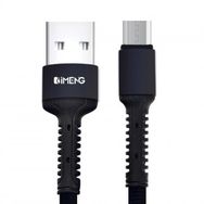 Imeng 3 A USB A To Micro Pro Braided Örgülü Siyah Data ve Hızlı Şarj Kablosu