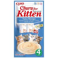 Inaba Ciao Churu Kitten Cream Ton Balıklı 4x14 gr Krema Yavru Kedi Ödülü