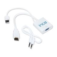Inca IVTH-01 VGA To HDMI Çevirici USB Ses Kablosu