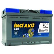 İnci AGM Leo 12 V 70 Ah AGM Start Stop Akü