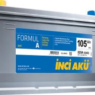 İnci Akü Formul A Asia 12V 105Ah 820CCA Akü