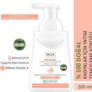 Incia %100 Doğal PH 3.8 Beyazlatma Etkili ve Koku Önleyici Vegan 200 ml Intim Yıkama Köpüğü