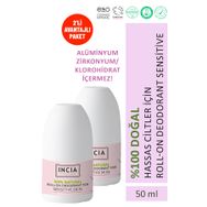 Incia 2x50 ml Hassas Ciltler İçin Doğal Roll-On Deodorant