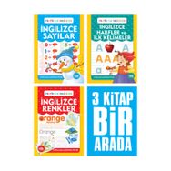 İngilizce Harfler Sayılar ve Renkler Seti-3 Kitap Takım-Kolektif