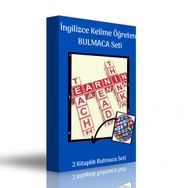 İngilizce Kelime Öğreten Bulmaca Kitap Seti 2 Kitap Enine Boyuna Eğitim