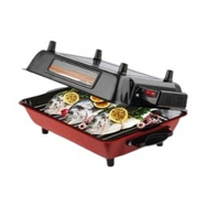 Inova IB-320022 Emaye Gövdeli Tepsili Elektrikli Izgara Barbekü