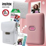 Instax Mini 2 Link Pembe Akıllı Telefon Yazıcısı ve Hediye Seti