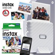 Instax Wide Link Akıllı Telefon Yazıcısı + Beyaz 10'lu Film Seti